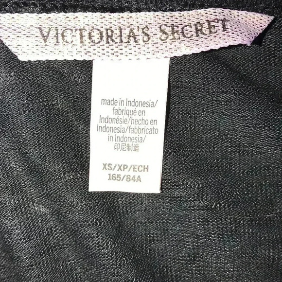 Victoria’s Secret Black Long Sleeve Tee Size XS—B2 - Picture 4 of 5